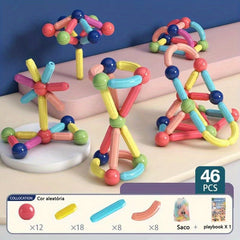 Magnetic Building Blocks Educational Construction Toys Kids Toddlers