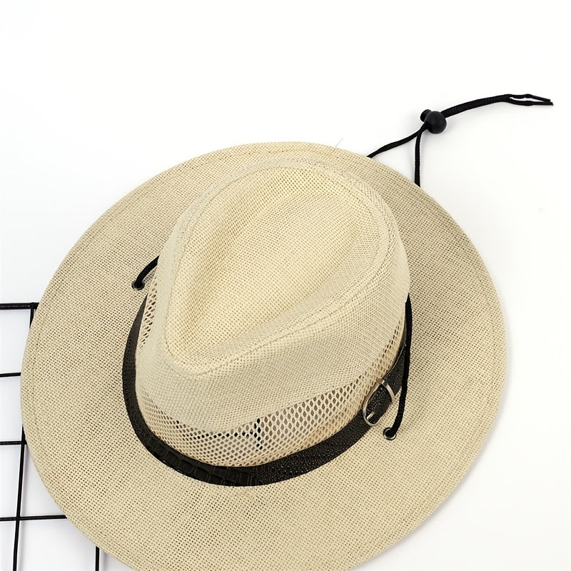 Men's Wide Brim Fedora Hat for Vacation
