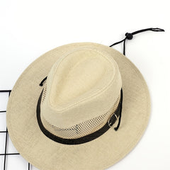 Men's Wide Brim Fedora Hat for Vacation