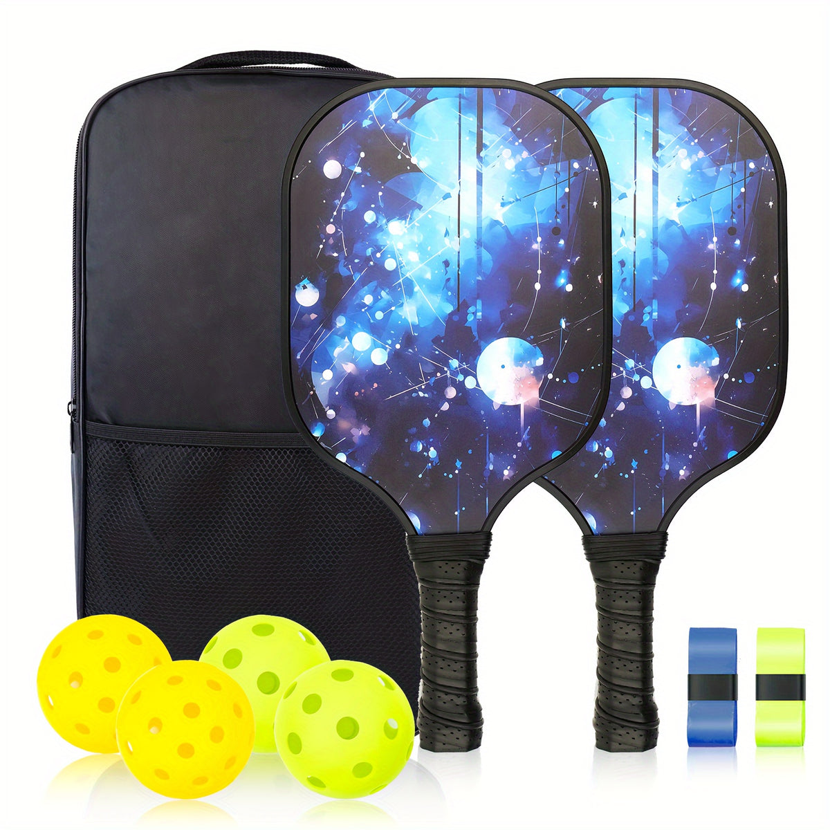 1pc 2pcs Fiberglass Surface Pickleball Set with Bag & Grip