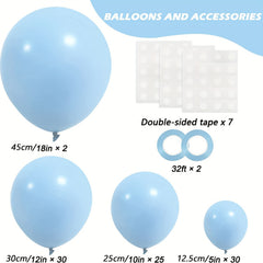 87pcs Pastel Balloons Different Sizes for Garland Arch Latex Balloons