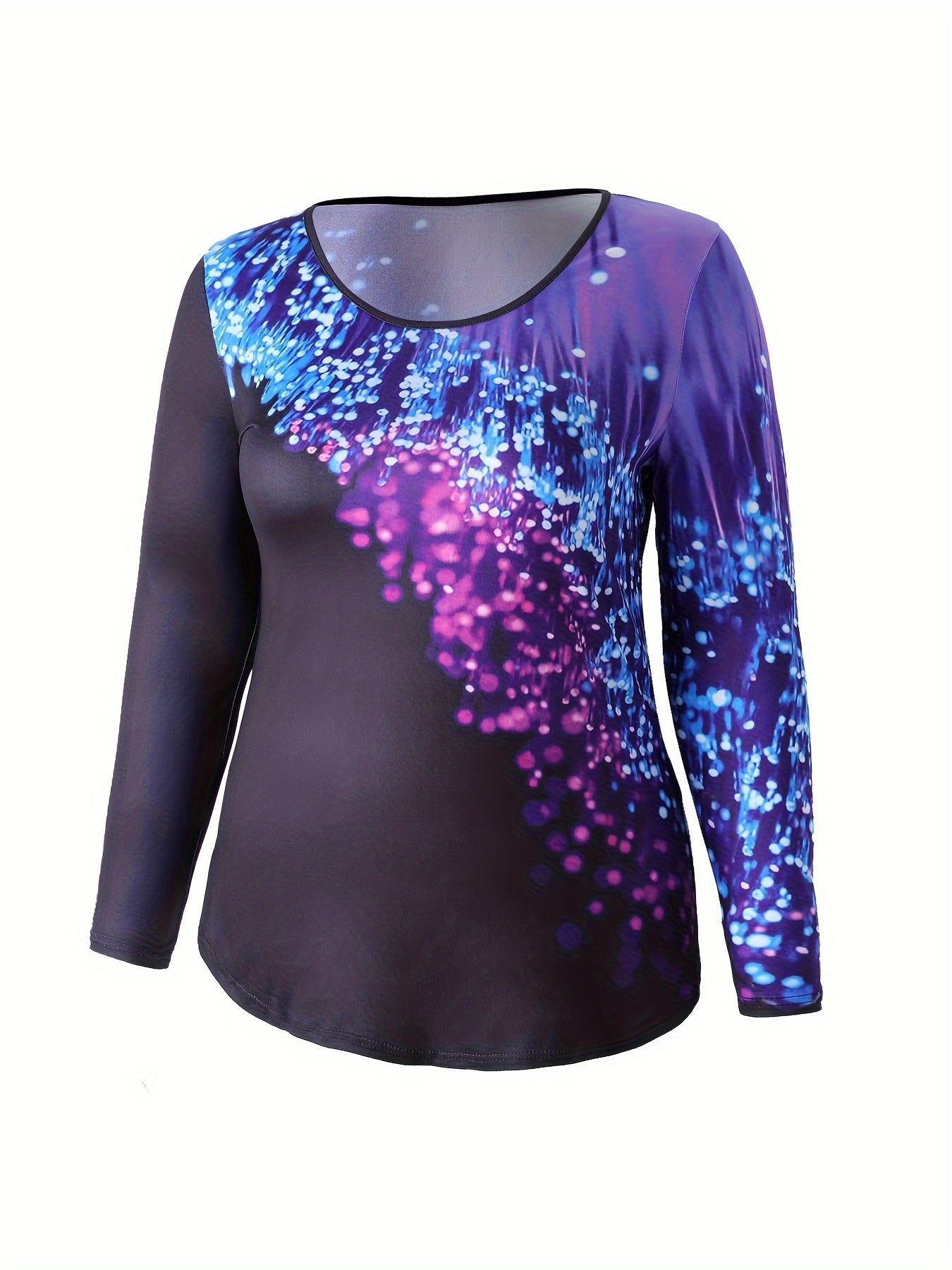 Women's Plus Graphic Print Top & Leggings Set