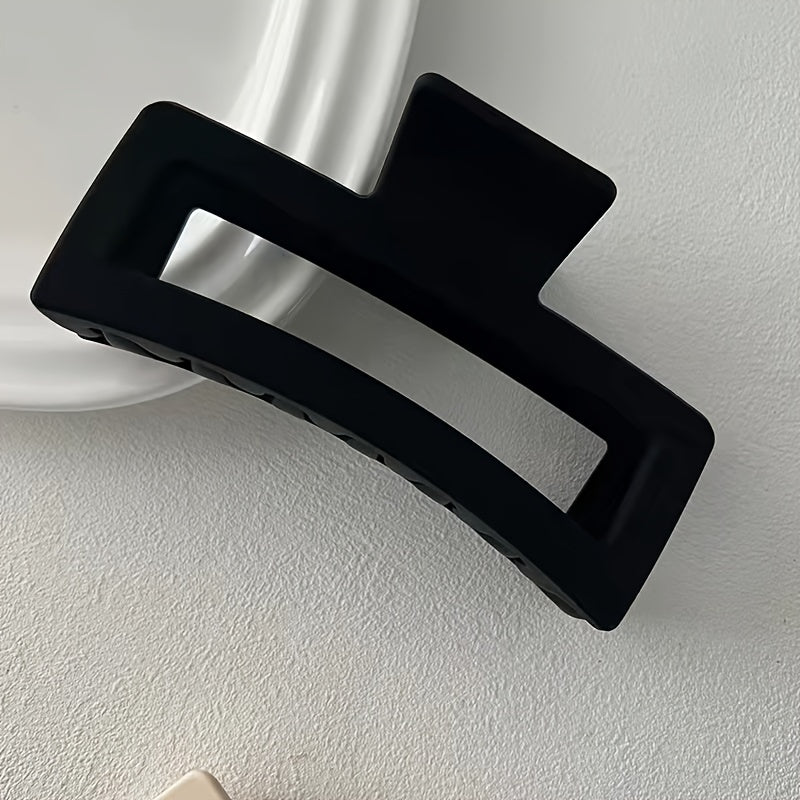 Matte Geometric Hair Claw Clip for Thick Hair