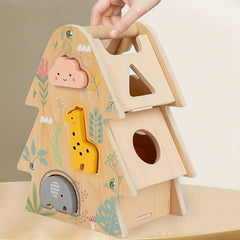Wooden Tree Wisdom House Matching Blocks for Kids 3+ Years