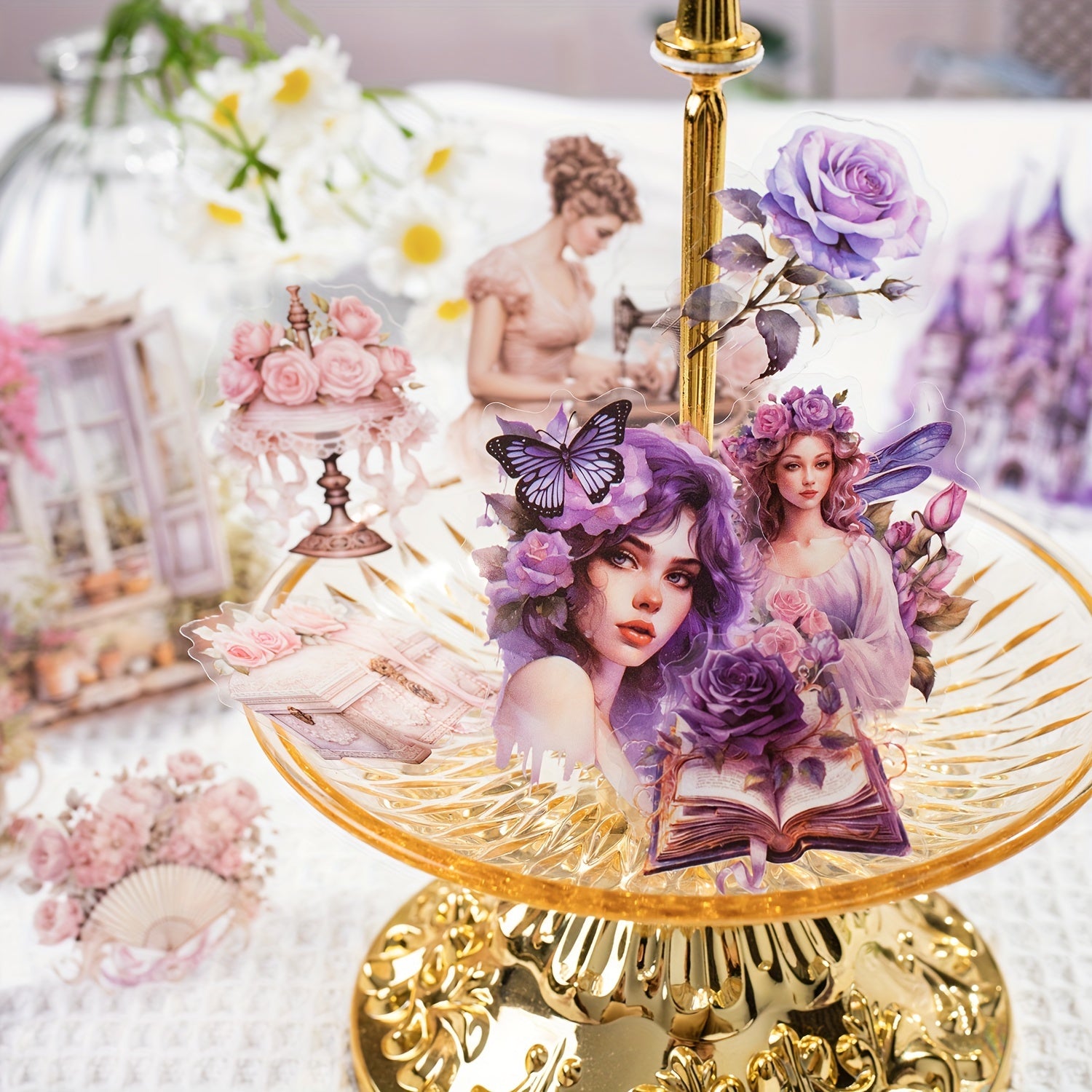 30pcs Alice Alien Figure Sticker Bag Diy Scrapbook Cup Stickers Waterproof