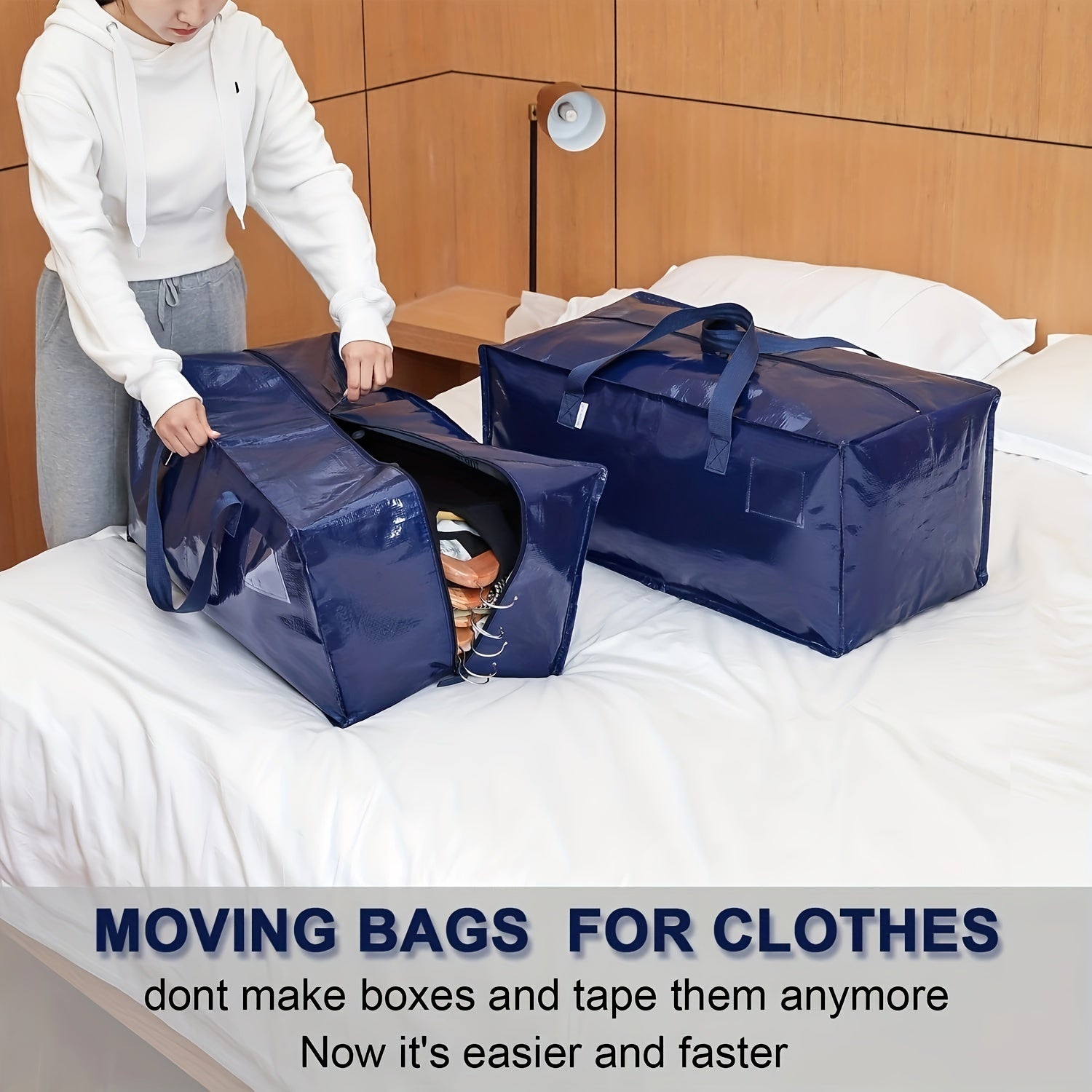 Foldable XL Moving Bag Solid Storage Bag