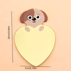 Cartoon Animal Sticky Notes - 25 Sheets, Student Message Notes
