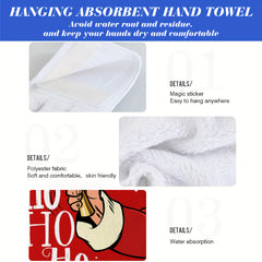 Christmas Santa Fingertip Towel Soft Absorbent Dish Cloth