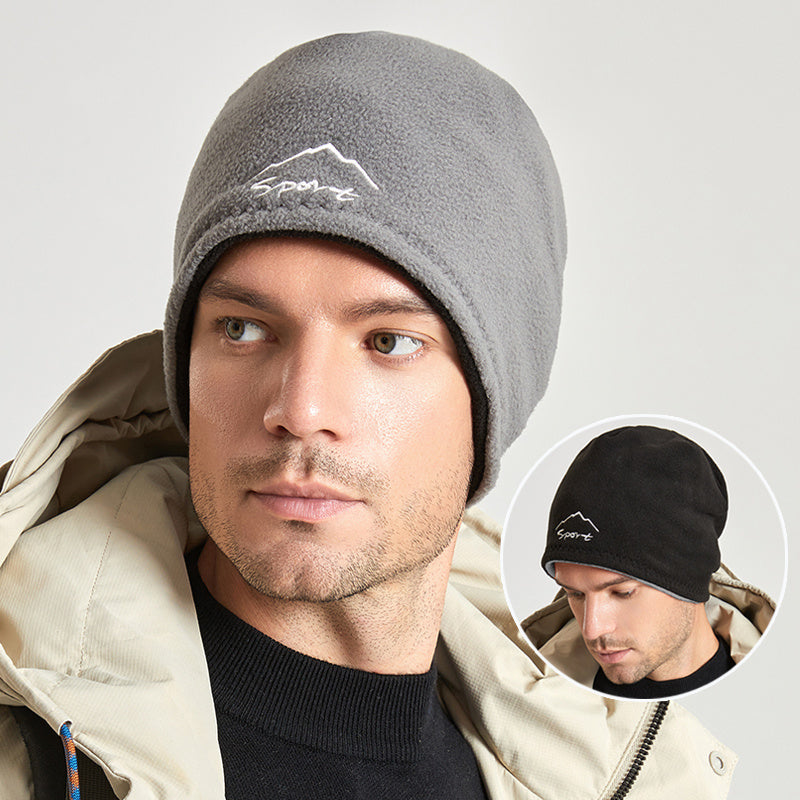 Men's Reversible Knit Beanie Winter Hat