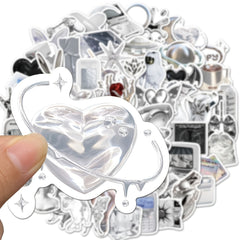 66pcs Sparkling Stickers for Phone Laptop Car Bike