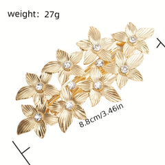 Retro Leaf Pattern Hair Clip Headwear Hair Accessories