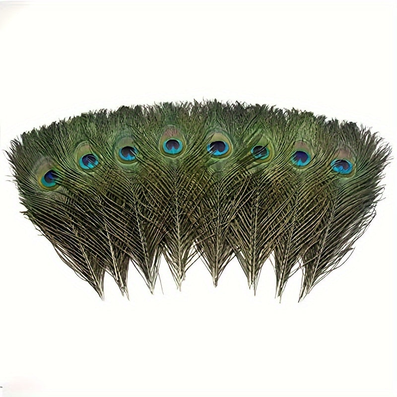 15pcs Peacock Eye Feathers 25-30-48 Cm Holiday Party Table Decorations