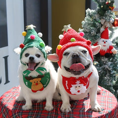 Christmas Pet Hat for 8-15lb Dogs, Outdoor Party Accessory