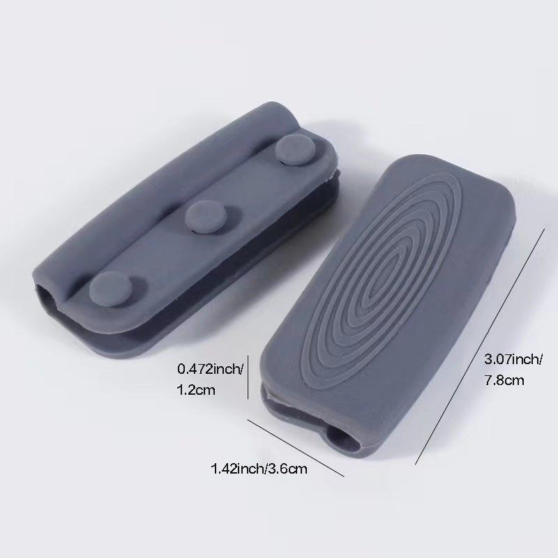 2pcs Silicone Pot Ear Cover Heat Insulation Non-slip Handle Cover