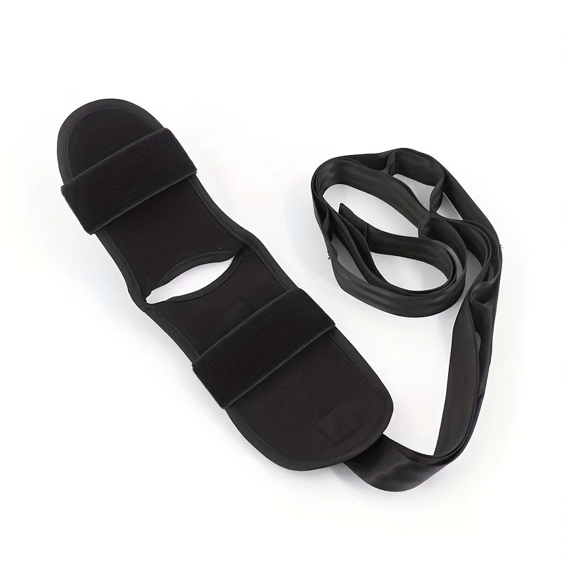 Yoga Stretching Band with Segmented Adjustment for Leg and Foot Stretching