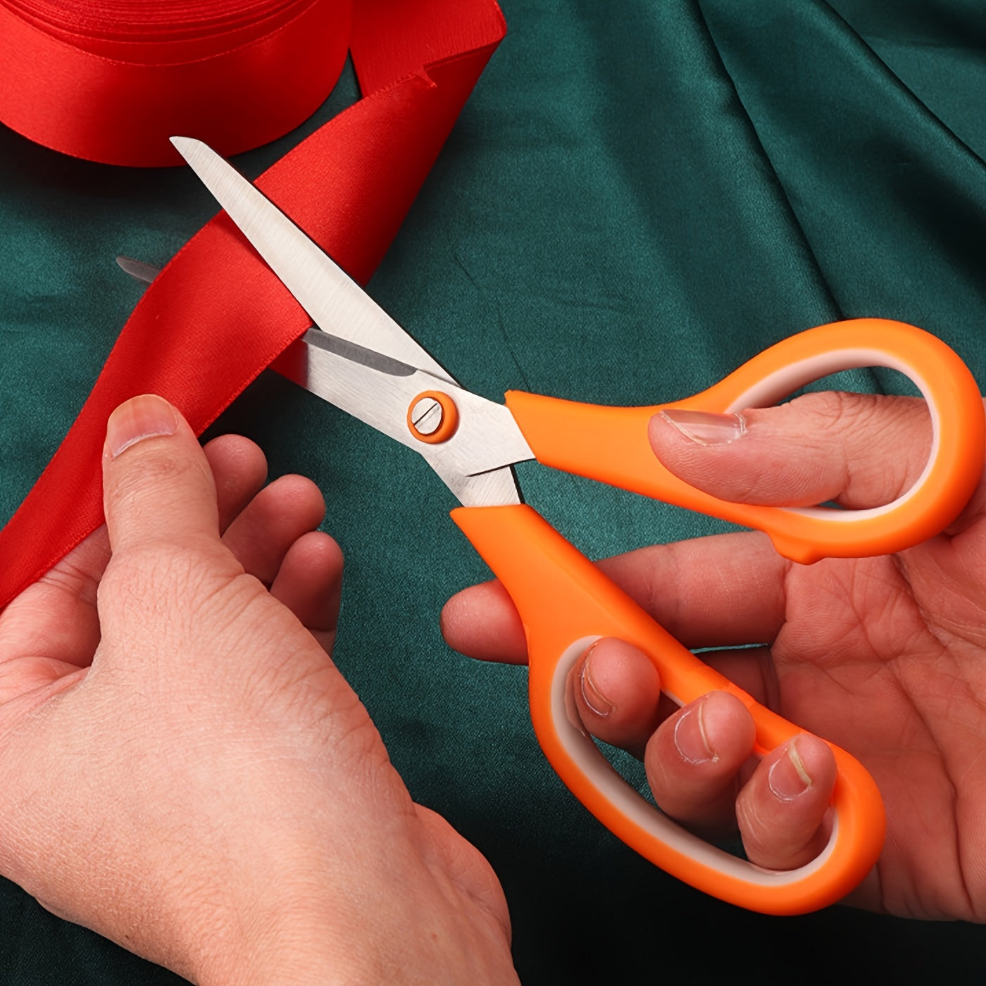 Stainless Steel Office Scissors Comfort Grip Anti Skid Handle Sharp Blade