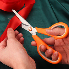 Stainless Steel Office Scissors Comfort Grip Anti Skid Handle Sharp Blade