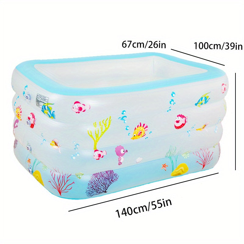 Full-Sized Inflatable Pool for Kids & Adults - Outdoor Fun