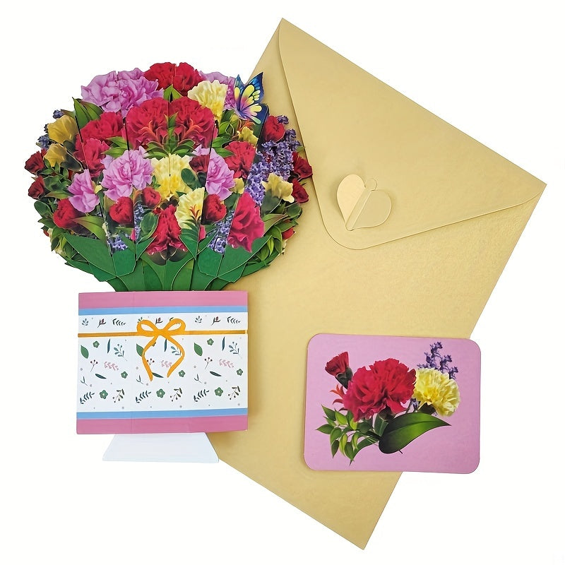 3D Pop up Flower Card for Mother's Weddings and Anniversaries