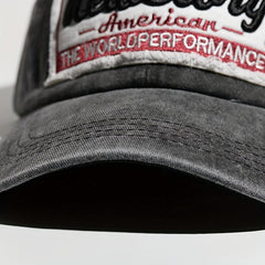 Stary Embroidery Baseball Cap Washed Distressed Patch Summer Sports Hat