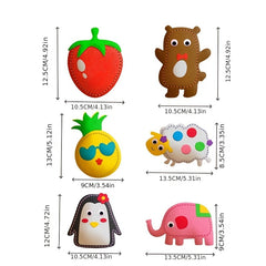 6pcs Non Woven Fabric Craft Kit for Kids Doll Accessories