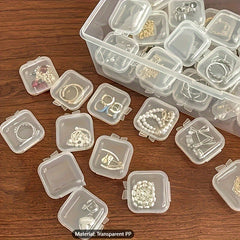 15pcs Mini Covered Square Storage Case for Earplugs Earrings