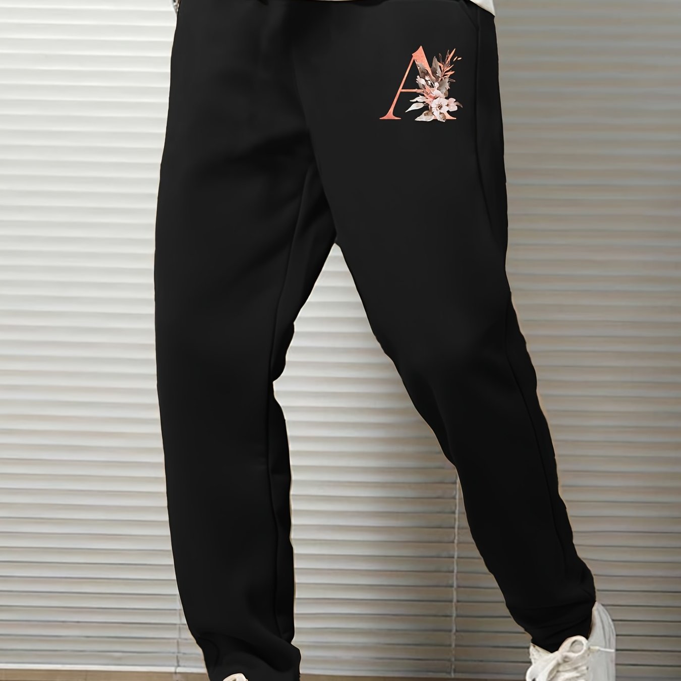 Men's Loose Sweatpants with Letter Print