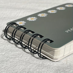 Small Daisies Mini Notebook Coil 7x10cm 100 pages 4 colors Girls Student Gift