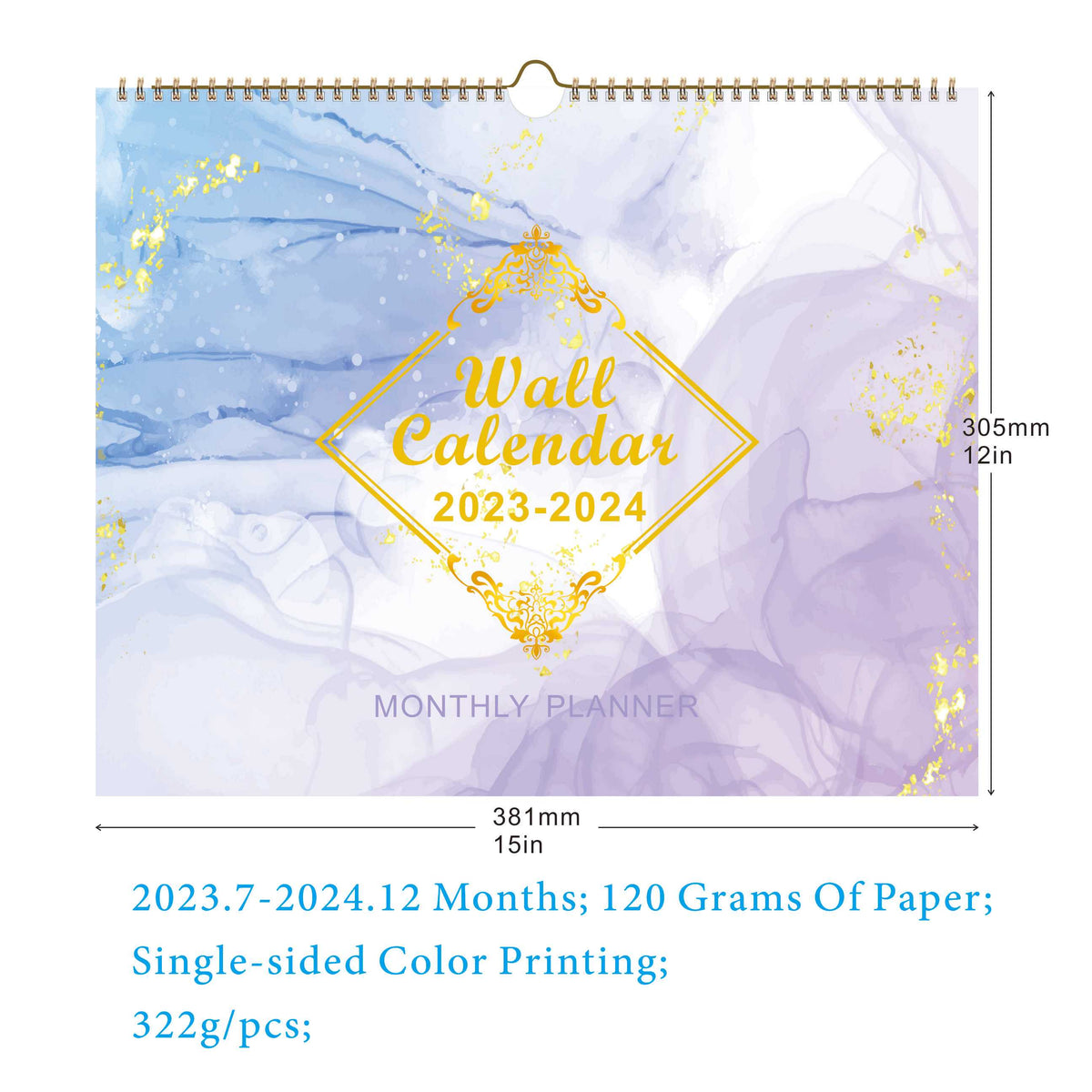 2023 Calendar 20 Sheets Single Sided 120g Writing Paper