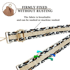 Leopard Print Bag Strap Wide Replacement DIY Travel Accessories