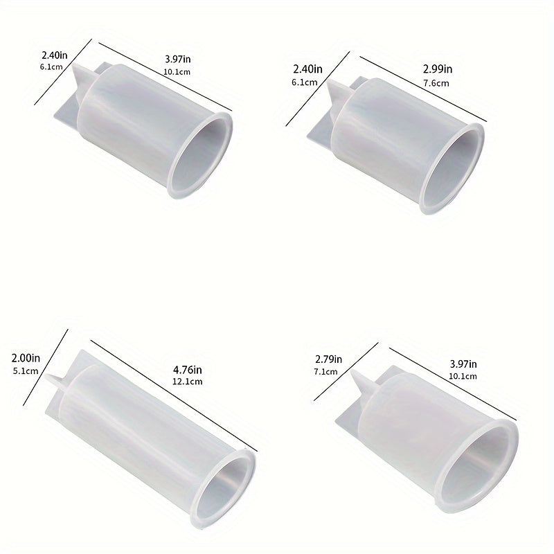 3D Cylindrical Candle Silicone Mold DIY Resin Plaster Candle Making Kit