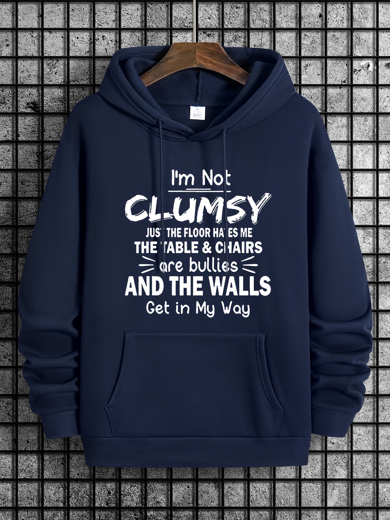 Old Enough To Know Better Print Men's Hooded Sweatshirt