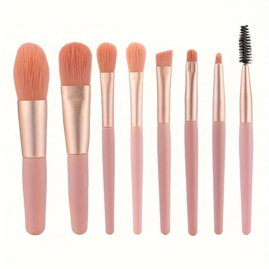 Mini Makeup Brushes Portable Soft Hair Makeup Brush Set Beauty Tools