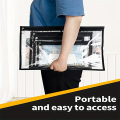 6 Pcs Zipper Transparent Pouch Versatile Storage Bags