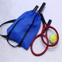 Mini Tennis Racket Set for Dollhouse Scene Accessories