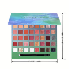 48 Rainbow Eyeshadow Palette Matte Pearly Finish for Natural Look