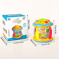 CATNA BUTY Baby Musical Play Gym with Ocean Projector Lights ABS Material