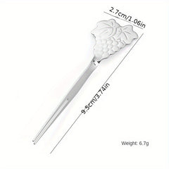 5pcs Stainless Steel Fruit Forks Set for Picnic