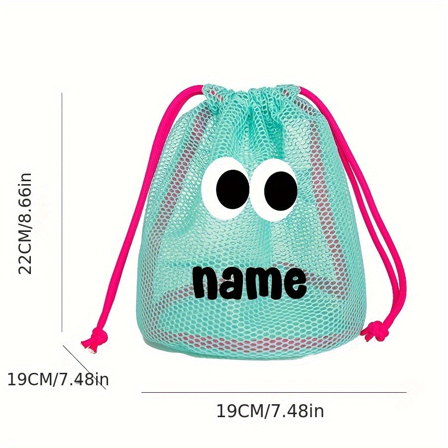 Mesh Drawstring Bag for Beach Toys & Camping Gear, Large Capacity