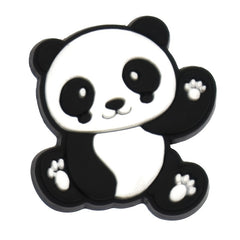 16pcs Panda Shoe Charms for Clogs Slides Sandals PVC Shoe Decorations