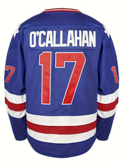 Men's Ice Hockey Jersey Classic Vintage Panel Shirt