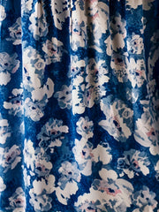  Floral Print Lantern Sleeve Top