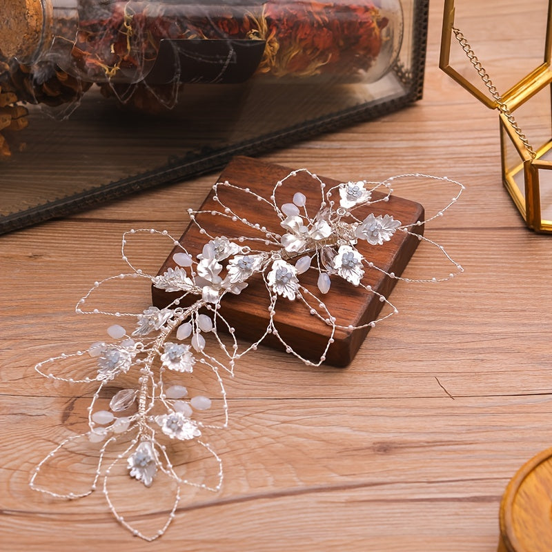 Golden Leaf Hair Comb for Brides