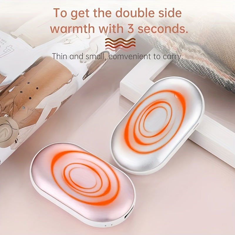 Portable Pebble Hand Warmer USB Rechargeable Mini Heater