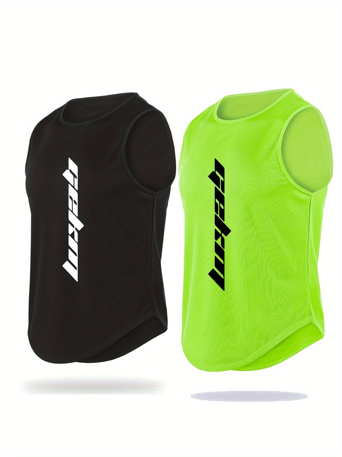 Men's Solid Tank Top Quick Dry Mid Stretch Sleeveless Shirt