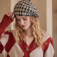 Multicolor Beret Casual Autumn Winter Painter Hat