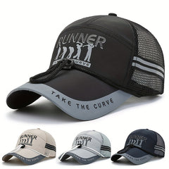 Classic Baseball Cap Summer Gauze Fishing Cap With Chin Fixed Rope