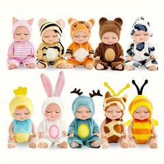 10pcs Mini Dolls 4 inch Animal Costume Dolls Easter Birthday Gift