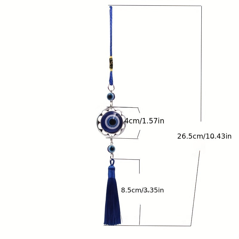 Peach Heart Eye Pendant Tassel Devil's Eye Men's Accessory