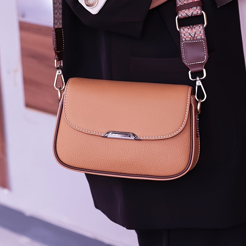 Women's Leather Handbag - Light Brown Tote with Detachable Shoulder Strap